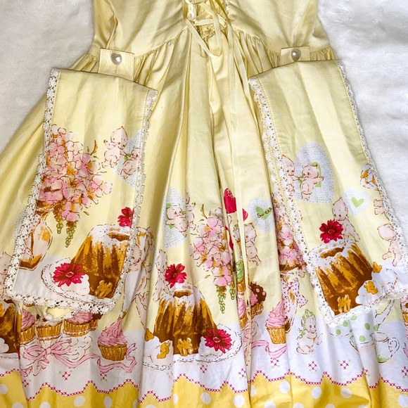 Bodyline Lolita Tea Party Dress | Yellow 🎀 - Picture 7 of 16